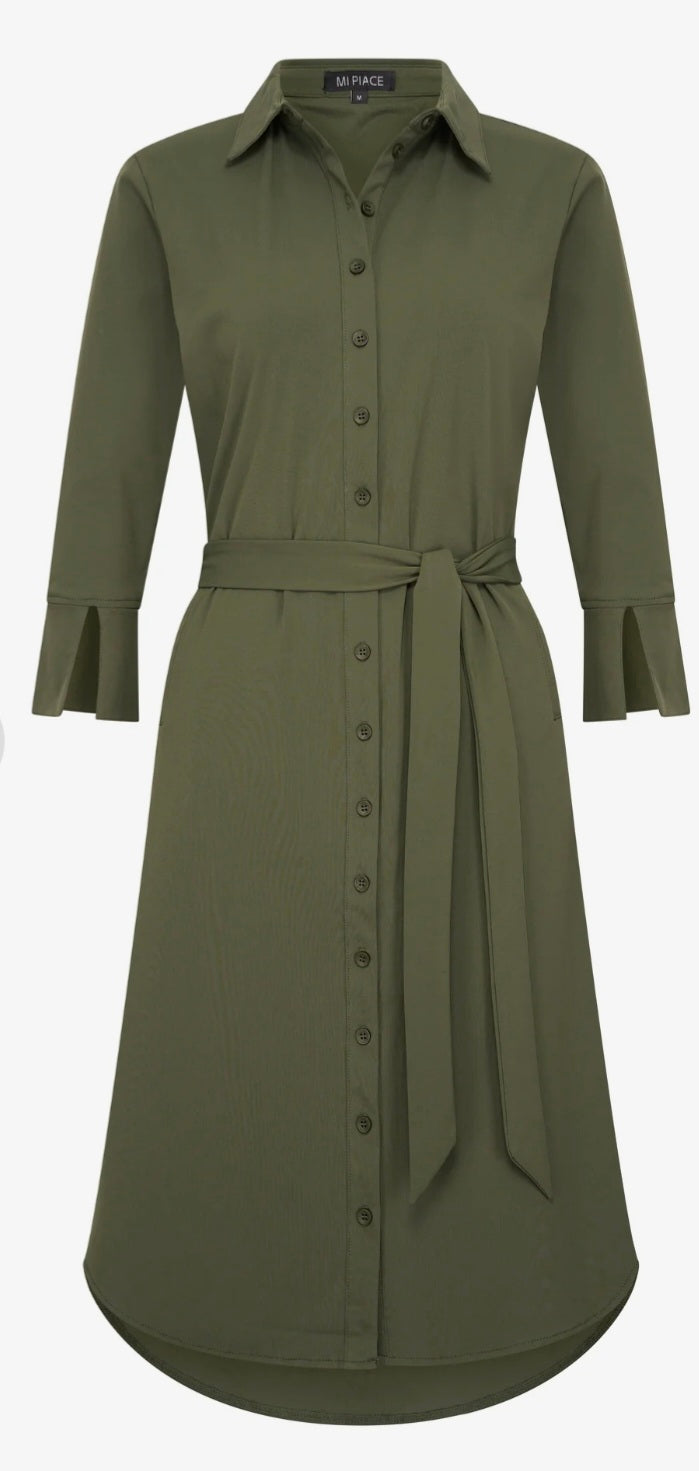 Groene jurk Mi Piace – Klein en Klassiek