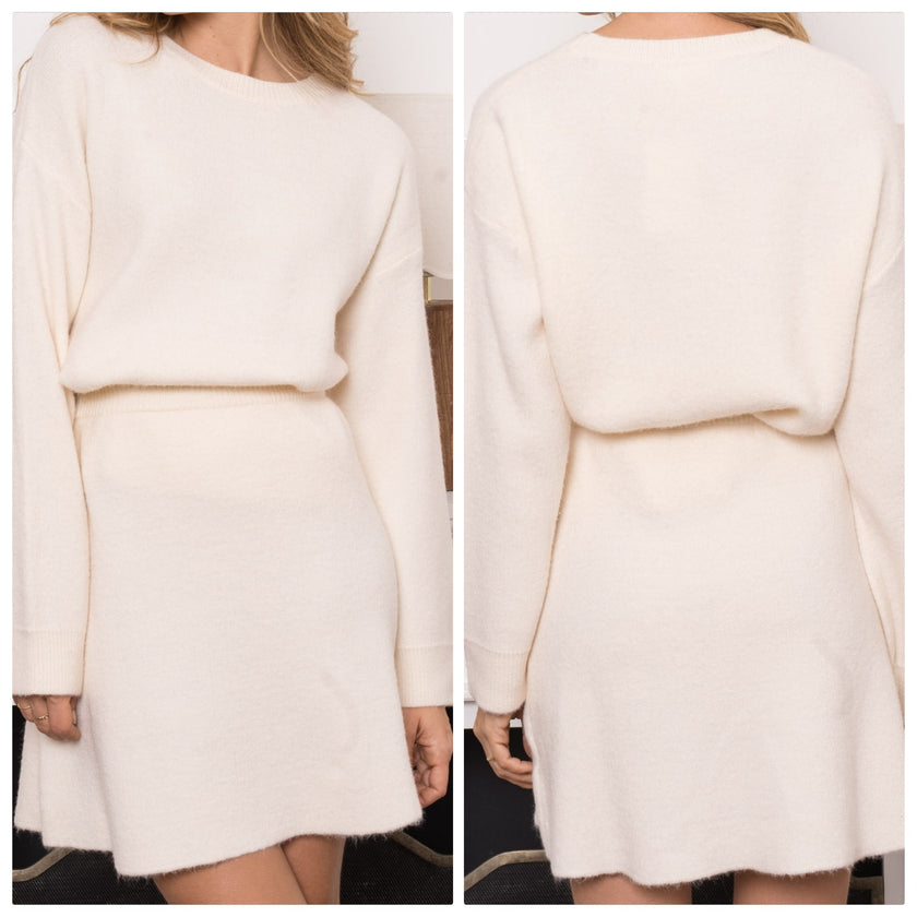 Zand gebreid truitje