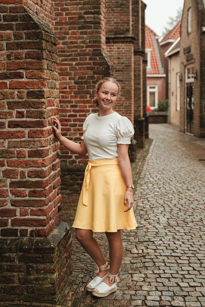 Geel rokje met strik