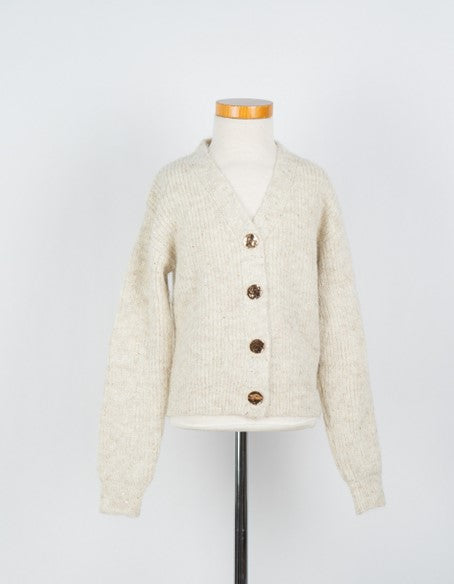 Zand vest met goudkleurige knopen