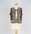 Bruin suèdine gilet