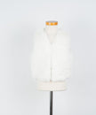 Offwhite bont gilet