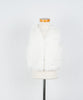 Offwhite bont gilet