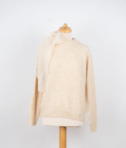 Beige truitje met strik