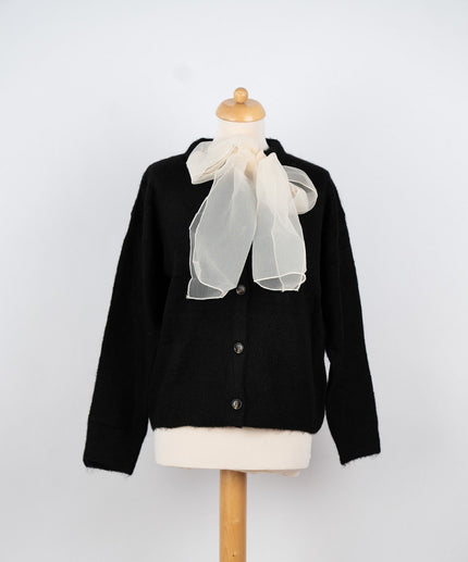 Zwart vestje met strik