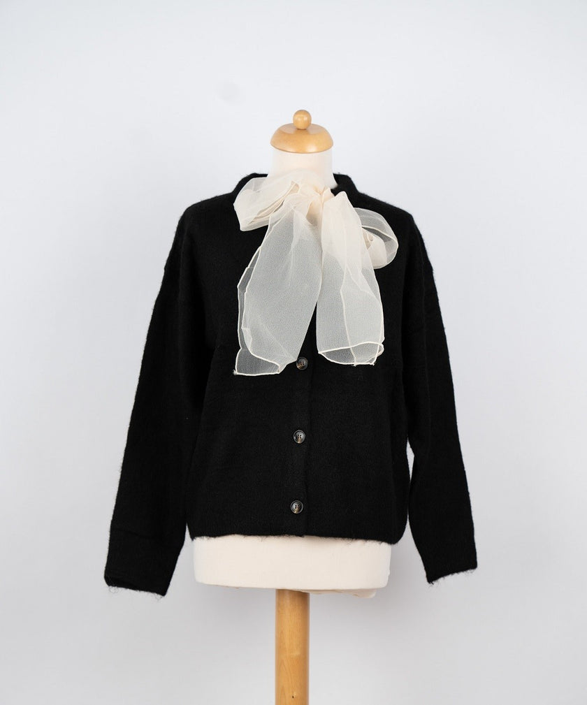 Zwart vestje met strik