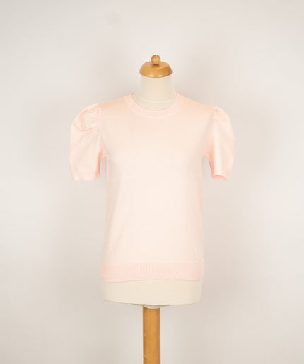 Roze truitje met pofmouwtje