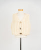 Beige gebreid gilet