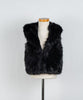 Zwart bont gilet