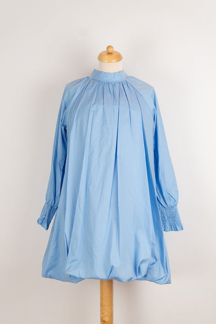 Lichtblauwe ballonjurk