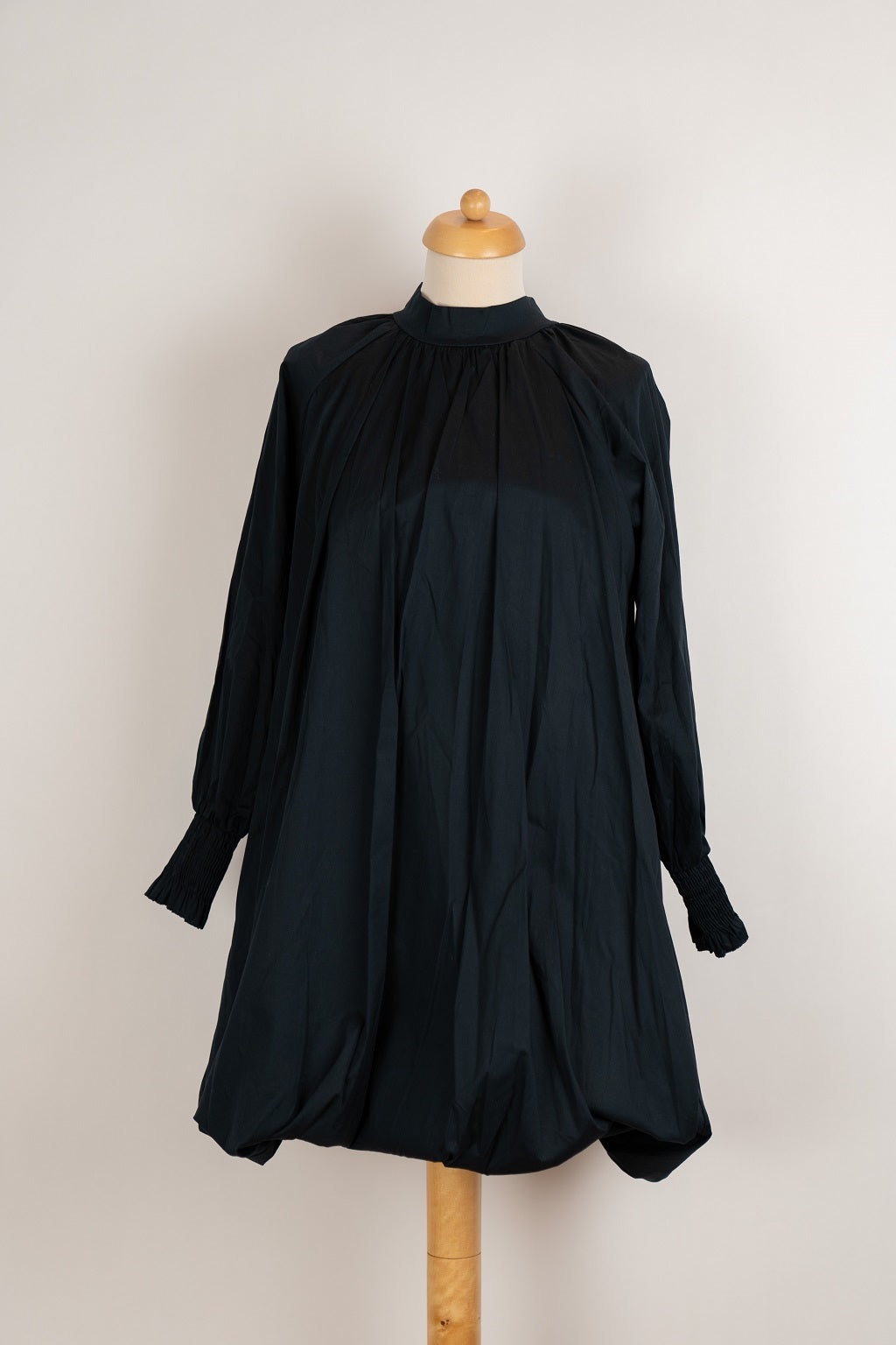 Donkerblauwe ballonjurk