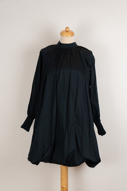 Donkerblauwe ballonjurk