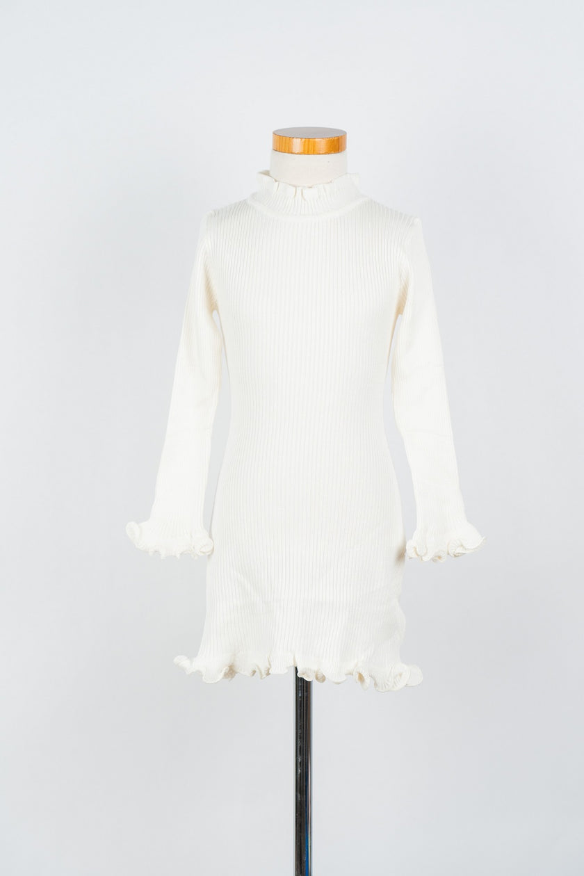 Offwhite gebreid jurkje