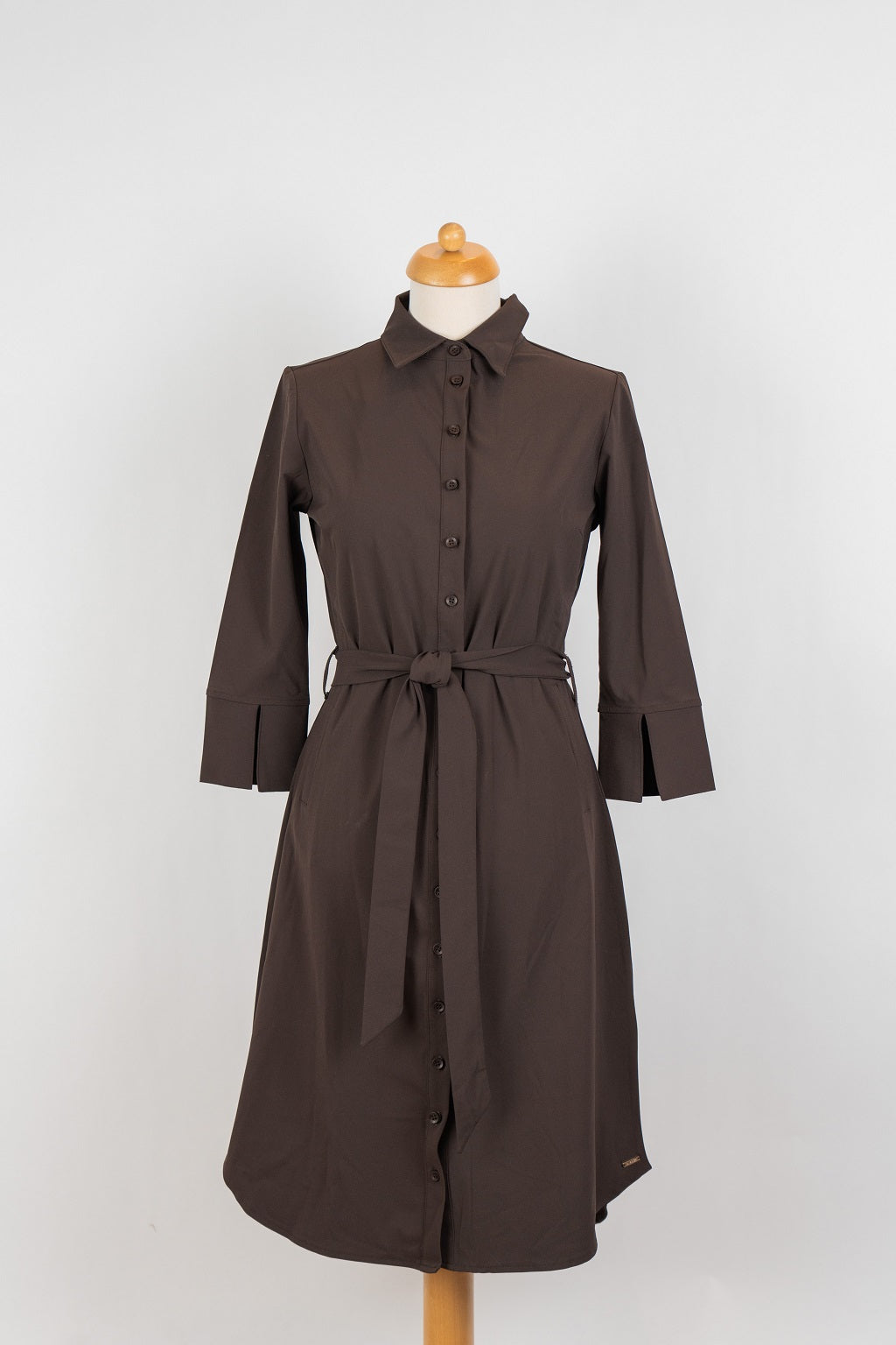 Donkerbruine jurk Mi Piace