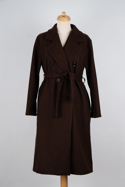 Donkerbruine mantel