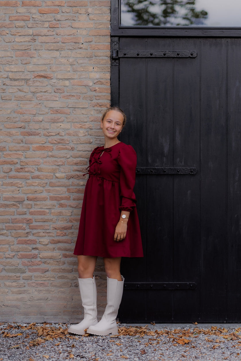 Zandkleur lange laars