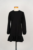 Zwart bouclé jurkje