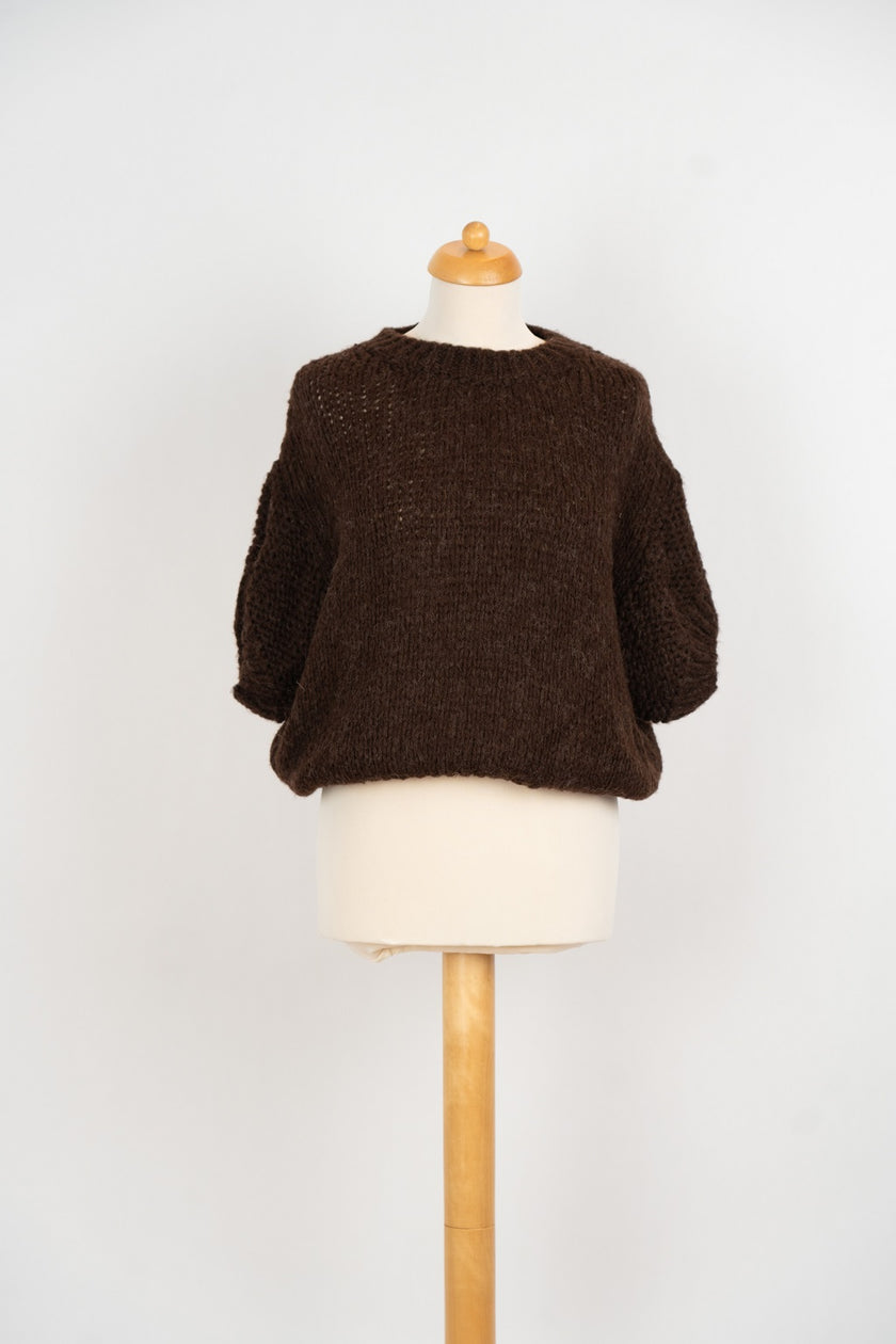 Donkerbruin oversized truitje