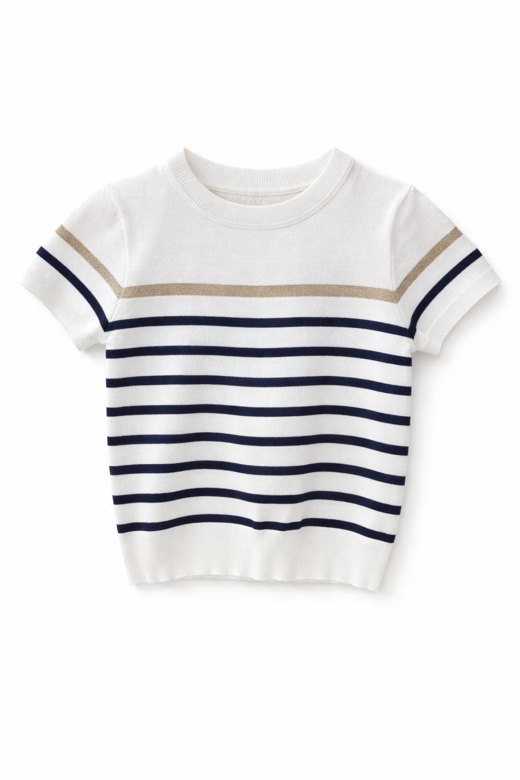 Gestreept truitje met donkerblauw