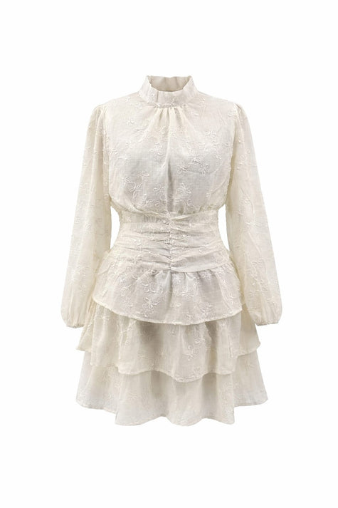 Lichtzand strokenjurk