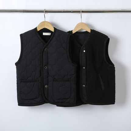 Zwart reversible gilet