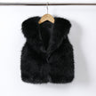 Zwart bont gilet
