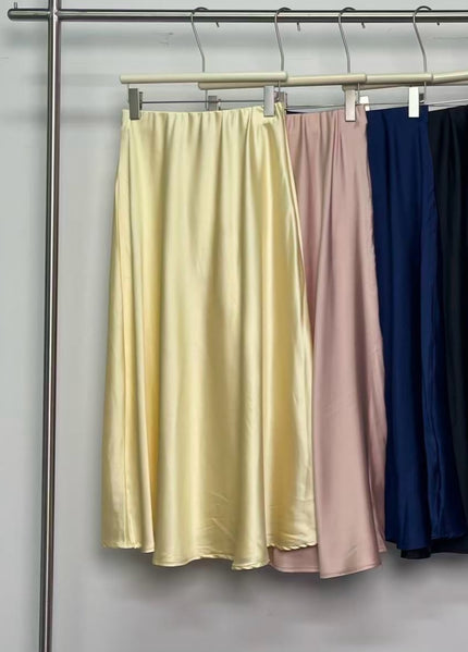 Oudroze satijnen rok