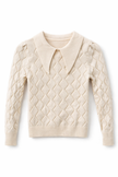 Beige truitje met kraag
