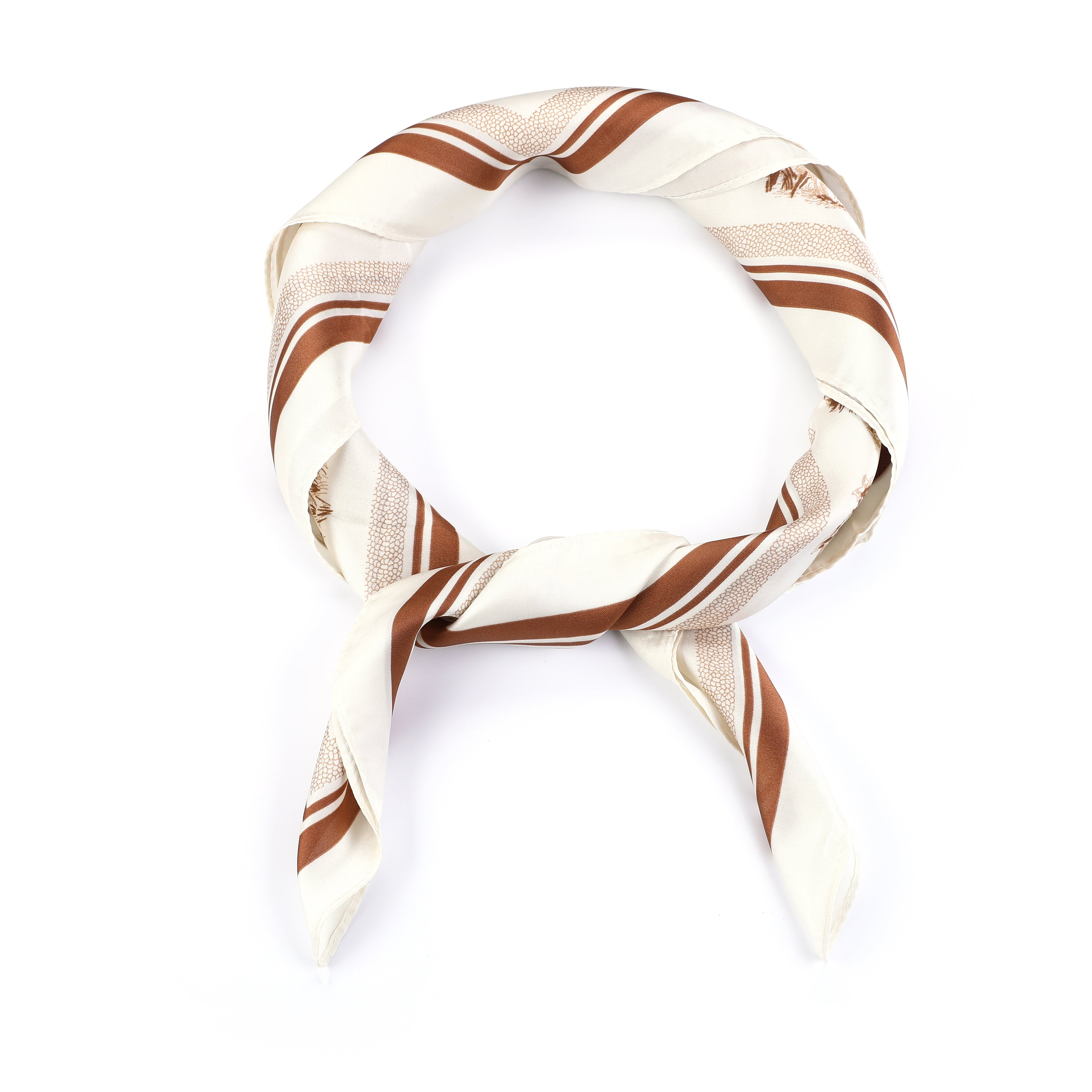 Sjaaltje bruin-beige-offwhite