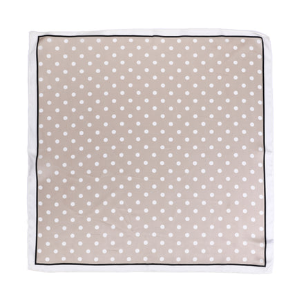 Sjaaltje beige-offwhite-zwart, stip
