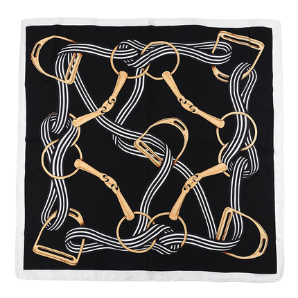 Sjaaltje zwart-goudkleur-offwhite