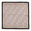 Sjaaltje zwart-beige-offwhite, paisly