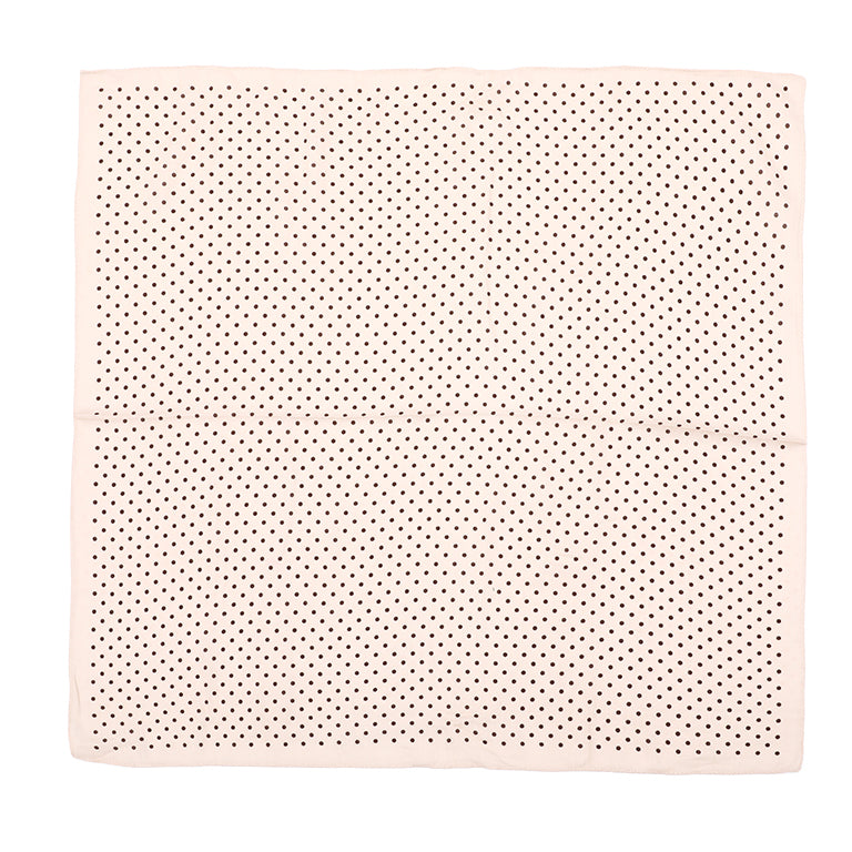 Sjaaltje beige donkerbruin, stip