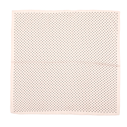 Sjaaltje beige donkerbruin, stip