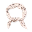 Sjaaltje beige donkerbruin, stip