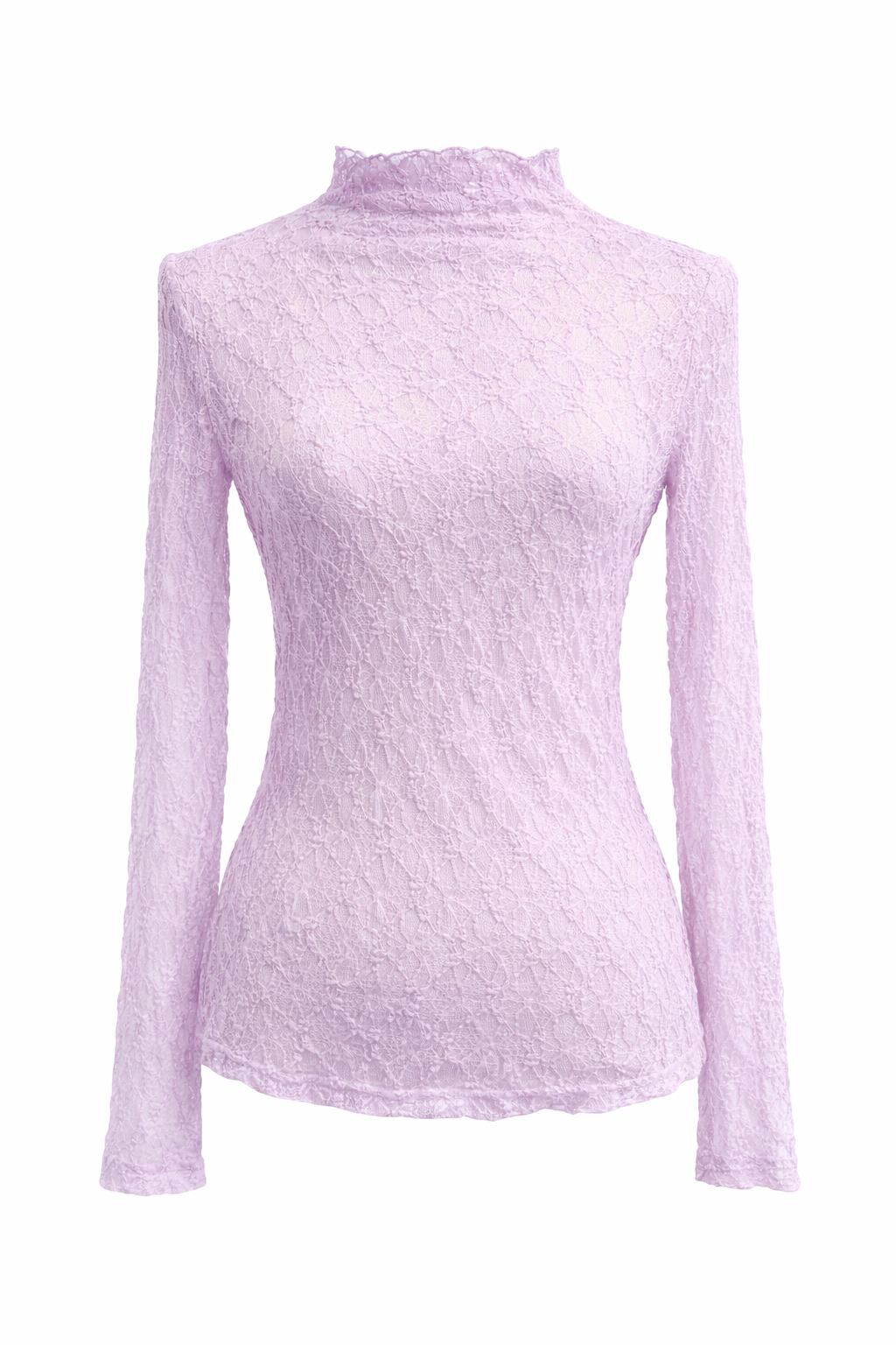 Kanten top, lila
