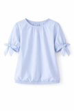 Lichtblauwe blouse