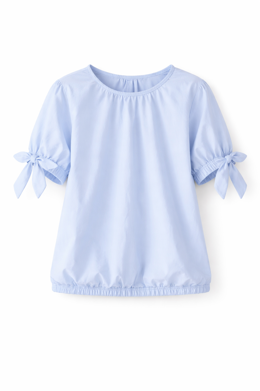 Lichtblauwe blouse