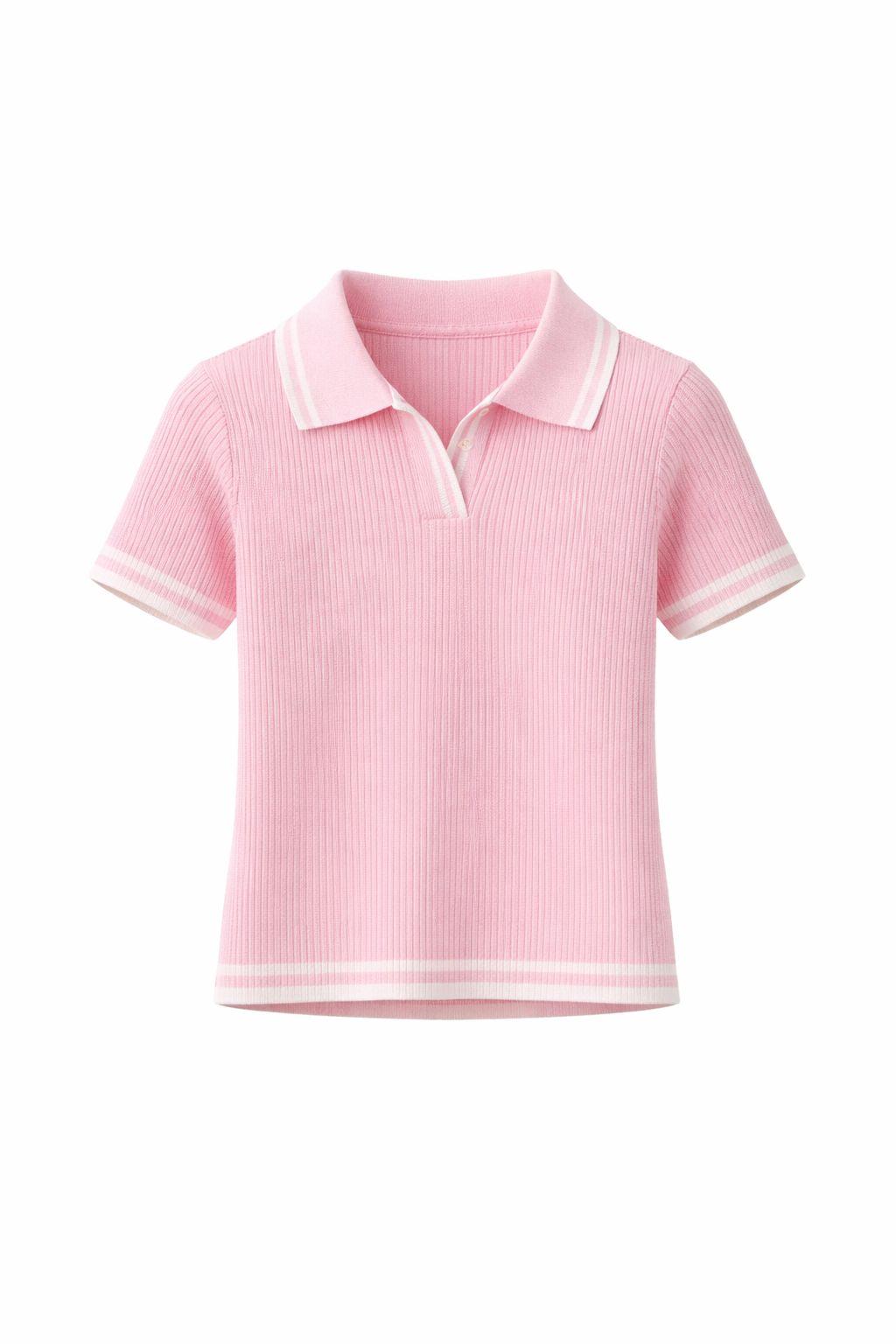 Roze truitje met witte details