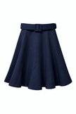 Donkerblauwe rok met ceintuur