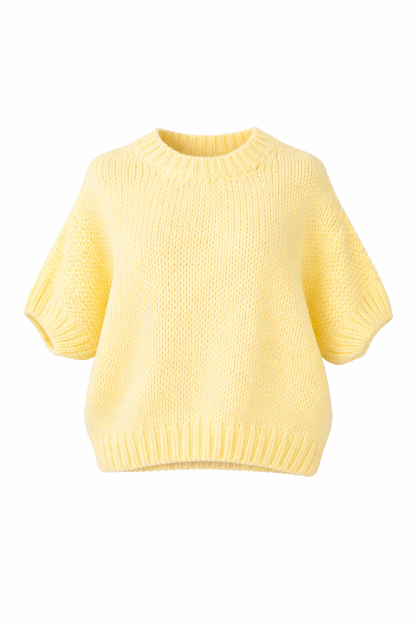 Geel oversized truitje