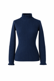 Donkerblauw gebreid truitje