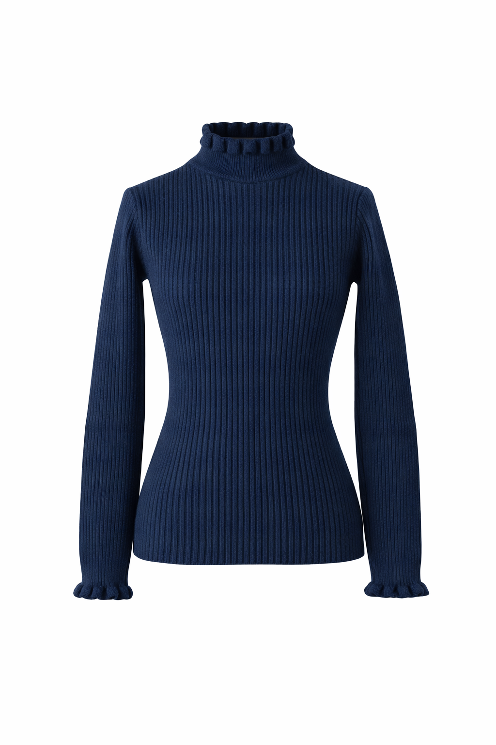 Donkerblauw gebreid truitje