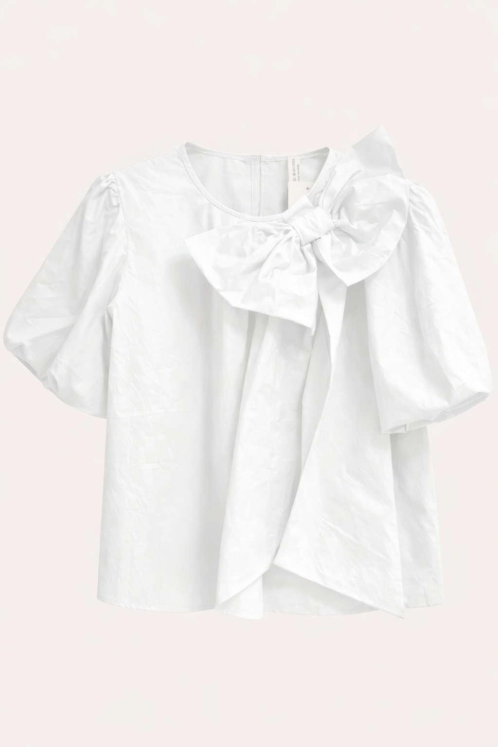 Witte blouse met grote strik