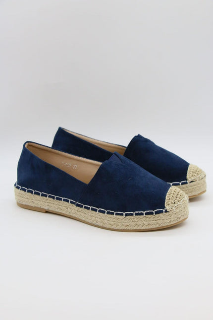 Donkerblauwe espadrilles
