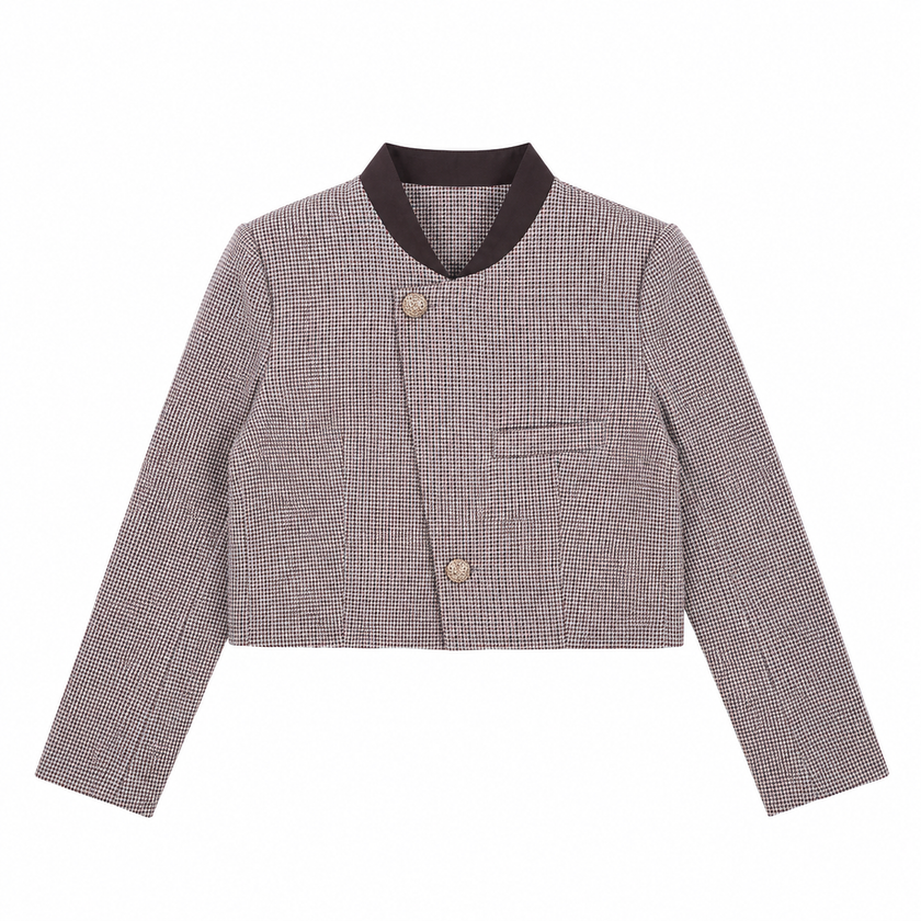 Jasje met bordeaux ruitje