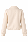 Zandkleur jasje met rits