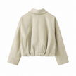 Beige lederlook jasje