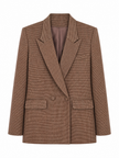 Blazer met bordeaux ruit