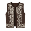 Bruin suèdine gilet